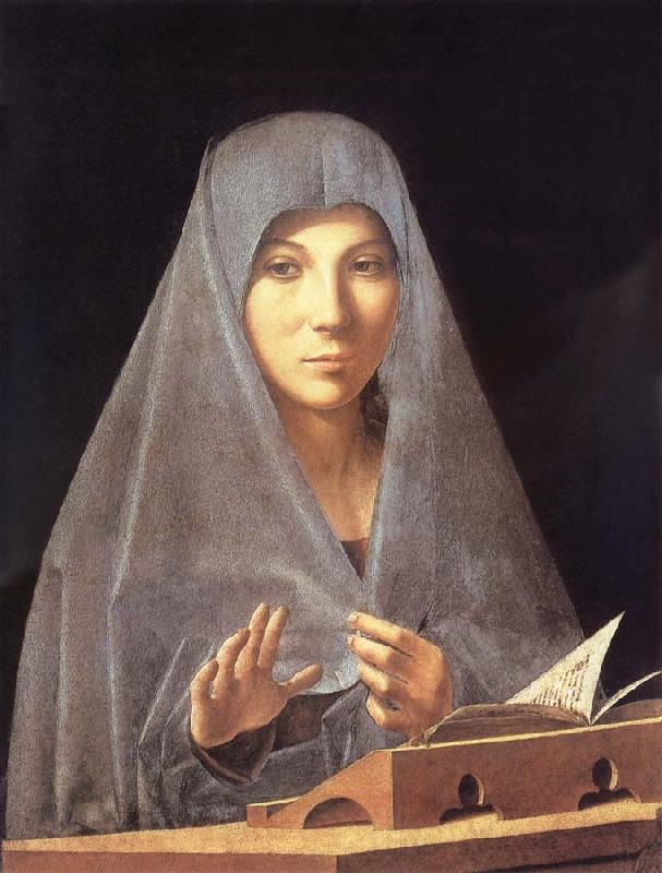 Antonello da Messina Antonello there measuring, madonna Annunziata Norge oil painting art